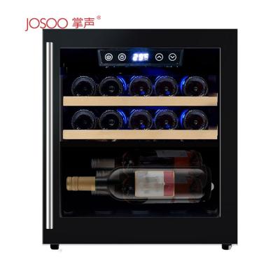 China COMPRESSOR 20 Bottle Wine Fridge Mini Refrigerator 220V Wine Coolers Metal Cellar Doors Stainless Fridge With Compressor for sale