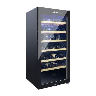 China Constant Temperature JOSOO Home Cooler Table Stainless Steel Smart Wine Fridge 300 Bottles Seamless Door Digital 220 260 Display-Control for sale