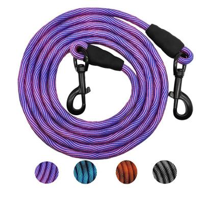 China Reflective Heavy Duty Lightweight Strong Nylon Dog Training Leash For Walking Camping for sale