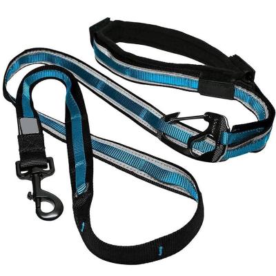 China Sports Wholesale OEM Manufacturer, Custom Logo Hands Free Dog Leash Reflective Padded Working Restraint Belt For Jogging And Walking for sale