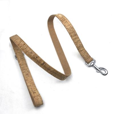 China Wholesale OEM Ecology Custom Cork Leather Dog Leash Custom Printing Pet Friendly Lead Leashes 4/5/6 Foot for sale