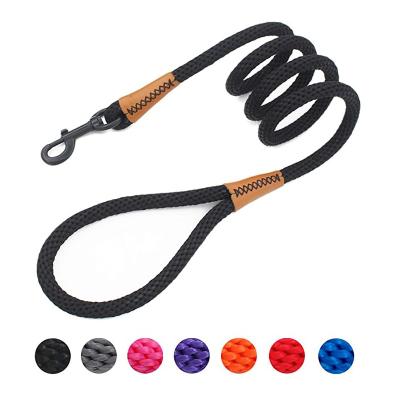 China Heavy Duty Padded Braided Dog Rope Dog Leash For Walking Training for sale