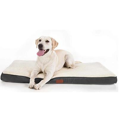 China Travel Waterproof Foam Large Dog Bed Pet Mat With Removable Washable Cover for sale