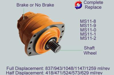 Cina Il motore idraulico di MS83 Poclain si separa il pistone dell'albero motore/copertina/tuffatore in vendita