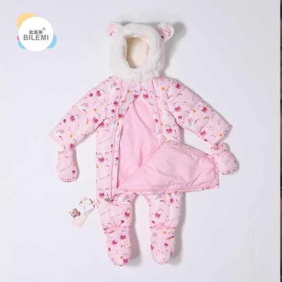 China Online Wholesale Designer Pink Grey Purple Cheap Plain Cute Funny Unisex Warm Newborn Baby Rompers For Winter for sale