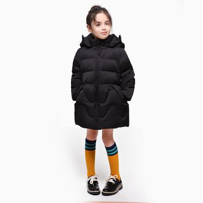 China Trendy Brand Clothing Children Outdoor Coat Puffer Genuine Fashion Winter Feather Girls Long Down Jacket for sale