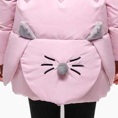 China Kids Clothing Suppliers China Long Coat Winter Latest Outdoor  Detachable cap Children Girls Pink Down Jacket for sale