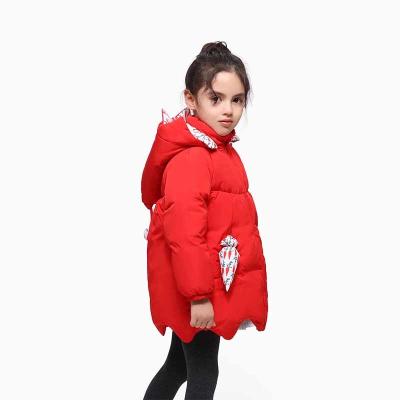 China Chinese Clothing Companies Kids Snow Suit Long Style White Duck Down Coat Kids Warm Girls Size 6 Winter Jacket for sale