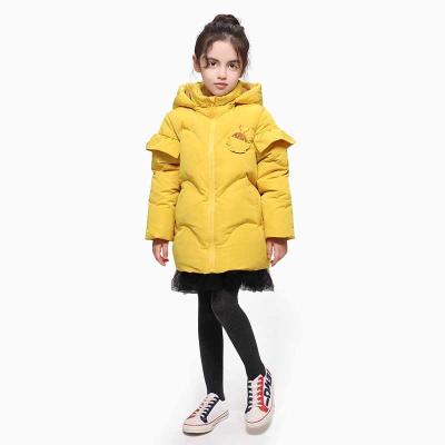 China Kid Boutique Clothing Lots Wholesale Winter New Style Children Sport Puffy Girl Hooded Down Jacket for sale