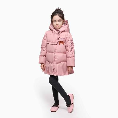 China Odm Wholesale Clothing New Style Kids Down Jacket Thermal New Design Winter Baby Girls Khaki Coat for sale