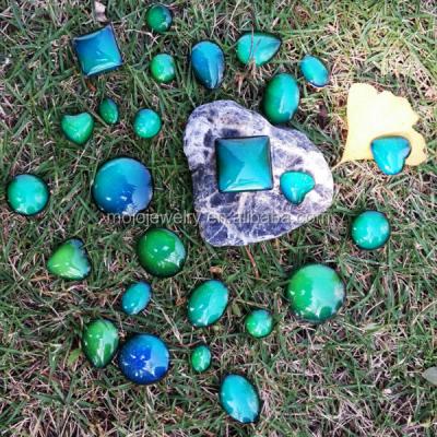 China Crystal Heart Shape Yiwu Round & Teardrop Mood Glass Stone Color Changing Beads Loose for sale