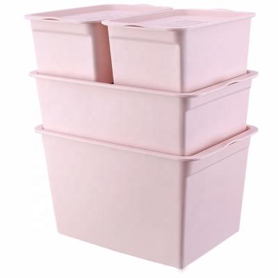 China Freshness Preservation Custom Cheap Reusable Household Pink Storage Box for sale