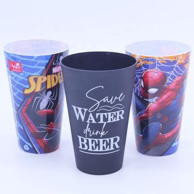 China Sustainable Funny Design Printing Shiny PP Water Mug For Camping for sale