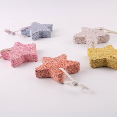 China Removing beautiful foot dead hand skin pumice stone exfoliating girls like starfish five-pointed pumice stone for sale