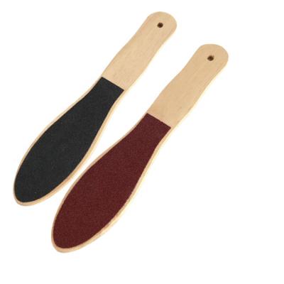 China Convenience Pedicure Foot Folder Personal Care Wooden Hands and Feet Exfoliating Handy Wooden Foot Folder for sale