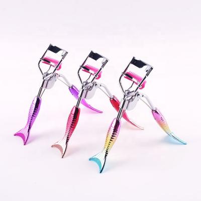 China Wholesale PASSIONATE Gradient Mermaid False Eyelash Hair Curler Wick Comb Women Makeup Tools Eyelash Curler for sale