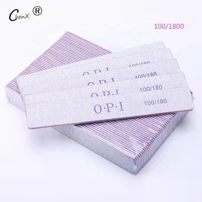 China Bulk Double Sided Square Polishing Nail File Buffing Tool 100/180 Durable Nail Care Buffer Manicure Tool for sale