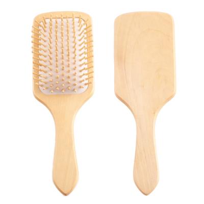 China Full Design High Quality Home Airbag Wood Massage Straight Hair Smooth Anti-Static Wooden Comb Large for sale