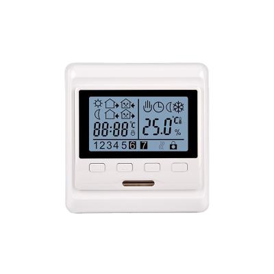 China Oshland M63 Modern Weekly Circulation Digital Room Programming LCD Screen Programmable Heat Thermostat For Floor Heating Control for sale