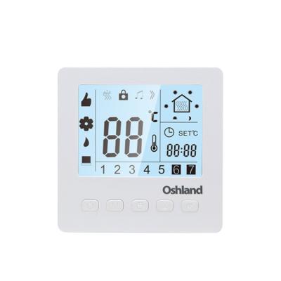 China 16A 230v Automatic Thermostat CE Yueqing Oshland Oshland Thermostat M75.16 White Digital Programmable for sale