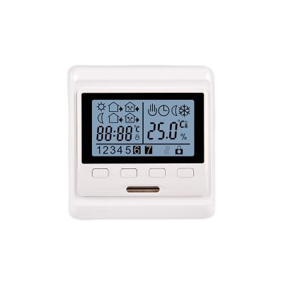 China M63 Modern Electric Underfloor Heating Devices Weekly Circulation Digital Programming LCD Screen Thermostat for sale