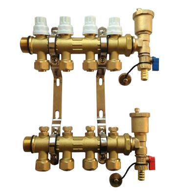 China Brass manifolds for underfloor heating MH107 for sale