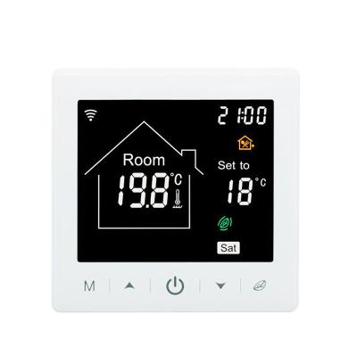 China M2-1 PC Anti-flammable brass large manifold thermostat with touch screen for underfloor heating floor anti-interference intelligent system for sale