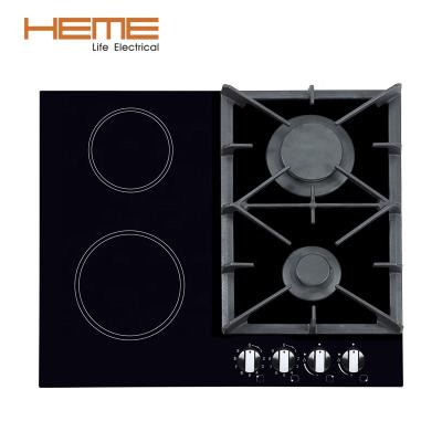 China Household Cooking Appliances 4 Burners Built In Gas And Electric Hob for sale