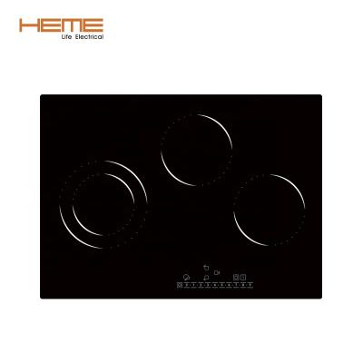 China Home Household Kitchen Appliances 3 Zone Cooking Integrated Ceramic Hob With CE And CB Certificate for sale