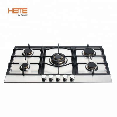 China Household CE EMC SAA Approved 90CM Italian Universal Built-in Gas Stove with Brass Burner for sale