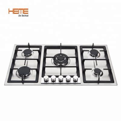 China Household Home Appliance CE Certificate 5 Burner Built In Gas Stove for sale