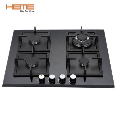 China Household Kitchen Appliances Tempered Glass Panel Build-in 5 Burners Gas Hob With CE Certification for sale