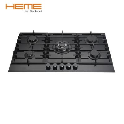 China Household 36 inch kitchen gas cooktop 5 burner built-in gas stove for cooking for sale