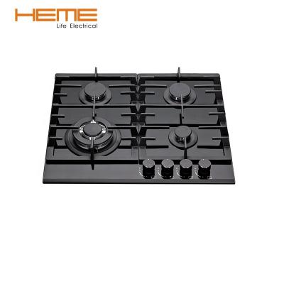 China High Quality Household Cooking Appliances Household Tempered Glass Cooktops 4 Burner Gas Stove for sale