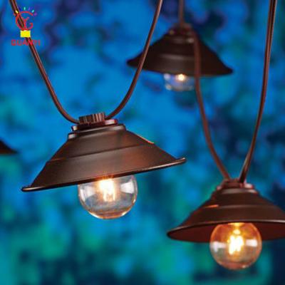 China UL Approval for Use UL G50 Indoor or Outdoor Decorative Metal Cafe String Lights for sale