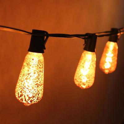 China Festival Decoration 10LT UL Mercury Gold Glass ST40 Indoor Outdoor String Edison Light for sale