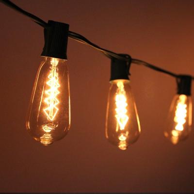 China Festival Decoration 10 LT Handmade UL Clear Indoor Outdoor Glass ST40 Edison String Light for sale