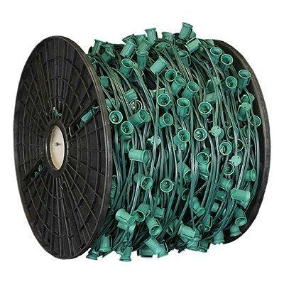 China For Plastic Spool UL C9 E17 Use Decoration String Light Spool Indoor/Outdoor Green Wire for sale