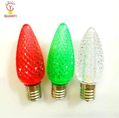 China Manufactor UL Listed Wider Lighting C9 LED Christmas Lights Faceted Bulbs for sale