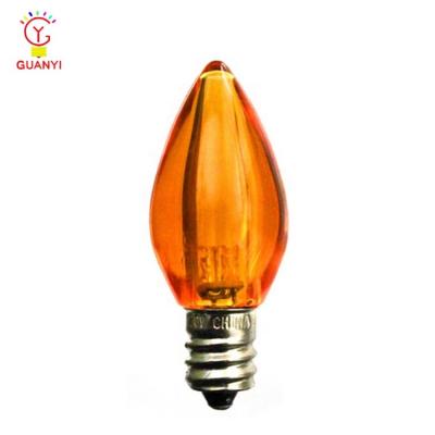 China All UL C7 Red Smooth Transparent LED Lighting Bulb for sale