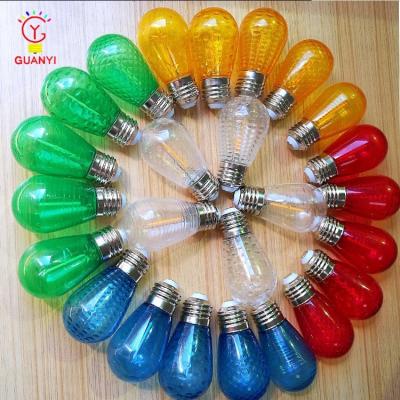 China Reduce power requirements by up to 90% E26 model multicolor plastic cover LED S14 1 - filament bulb for Christmas decoration for sale