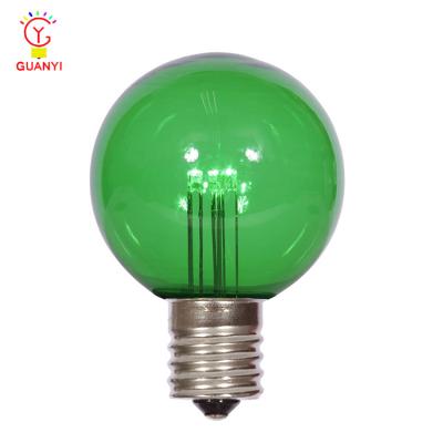 China Residential Glass Green Light 5LEDs G50 LED Decoration Light Bulb for sale