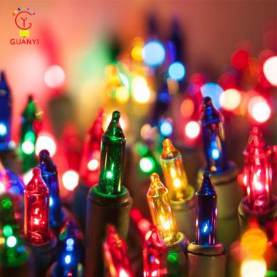 China UL Approved Christmas Multi Colors Mini Incandescent String Lights Indoor/Outdoor Use for sale