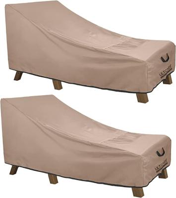 China Outdoor Waterproof Cover Chaise Lounge Covers Heavy Duty Outdoor Patio Lounge Chair Cover 2 Pack - 84L X 32W X Inch 32H for sale