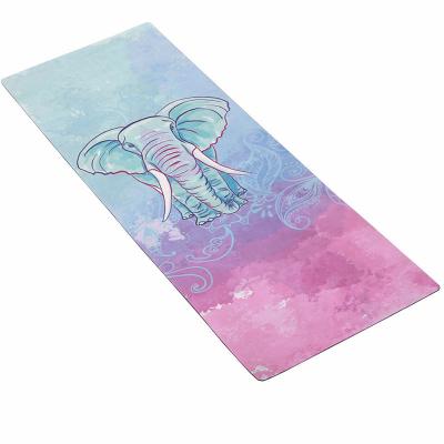 China Eco-friendly Suede Rubber High Sales Suede Microfiber Yoga Mat for sale