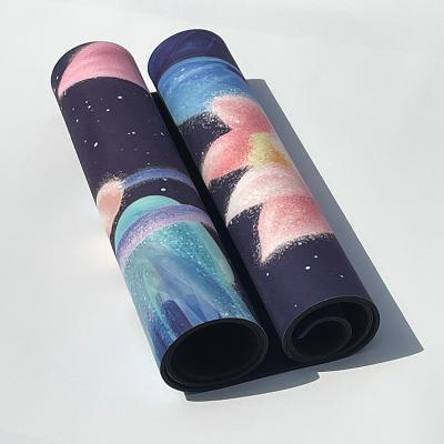 China Foldable Yoga Mat Yoga Equipment Mat High Density Waterproof Anti Slip Suede Yoga Mat Artificial Suede for sale