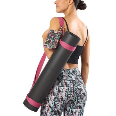 China Multifunctional Polyester Yoga Mats High Density Leg Stretcher Strap and Yoga Mat Care Strap for sale