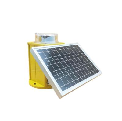 China Aluminum Alloy FAA L864 Type B Tower Crane Solar Aviation Alarm Warning Light for sale