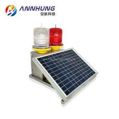 China Stainless Steel AH-MS/R Dual Solar Mid-Intensity Aviation Obstruction Light for sale