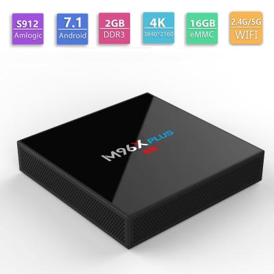 China Support 4K M96X PLUS Amlogic S912 2G 16GB ANDROID 7.1 TV BOX WITH KD MAKES YOUR TV A Smart TV for sale